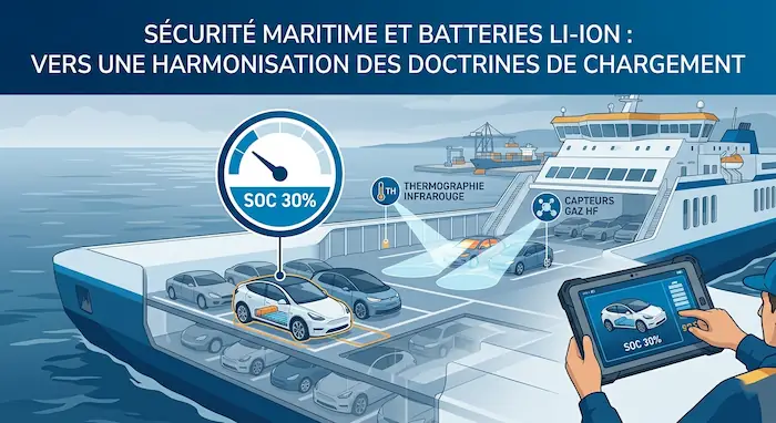 Sécurité maritime et batteries Li-ion : Vers une harmonisation des doctrines de chargement